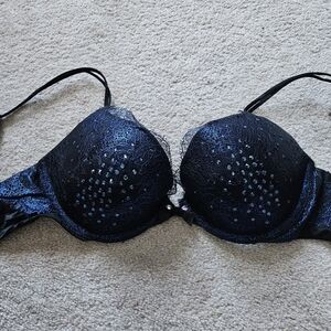 Victoria's Secret Midnight Blue Lace Bra